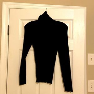 Black ribbed turtleneck. White House Black Market. Size Medium. Like new!!
